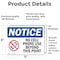 Signmission No Cell Phone Use Beyond This Point Sign With Symbol, 7 in W x Rectangle, Vinyl Decal OS-2PACK-NS-D-57-L-14413 - alternate 6